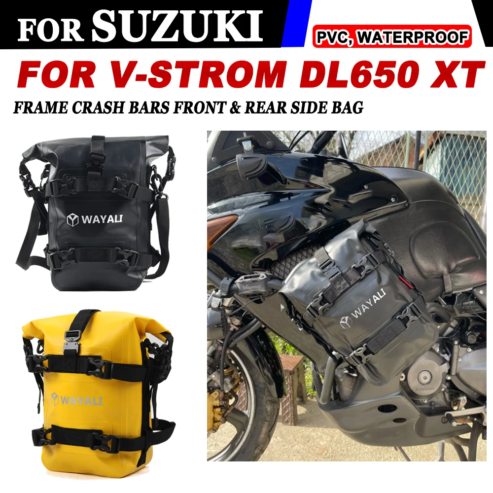 

For Suzuki V-Strom 650 DL650 XT V Strom 650XT Motorcycle Frame Crash Bars Bag Waterproof Riding Luggage Bag Tool Storage Bags