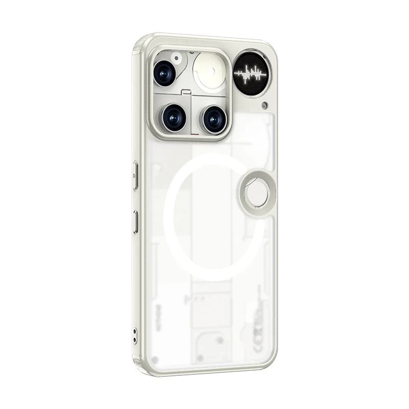 For Nothing Phone 3 Magsafe Case Matte White & Clear Wireless 