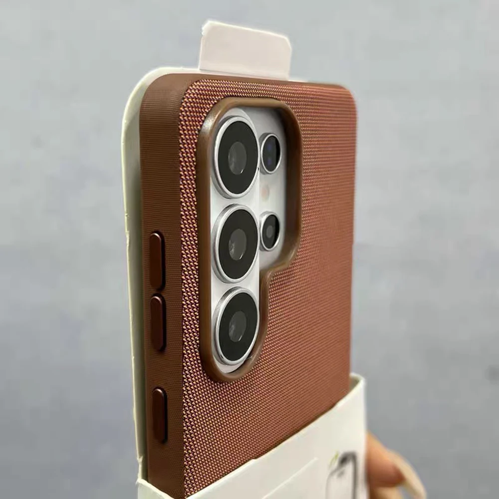 NEW Tech Woven Fabric For Magsafe Magnetic Case For Samsung Galaxy S26 S25 S24 S23 S22 Ultra Plus Matte Anti-Slip Bumper Cover
