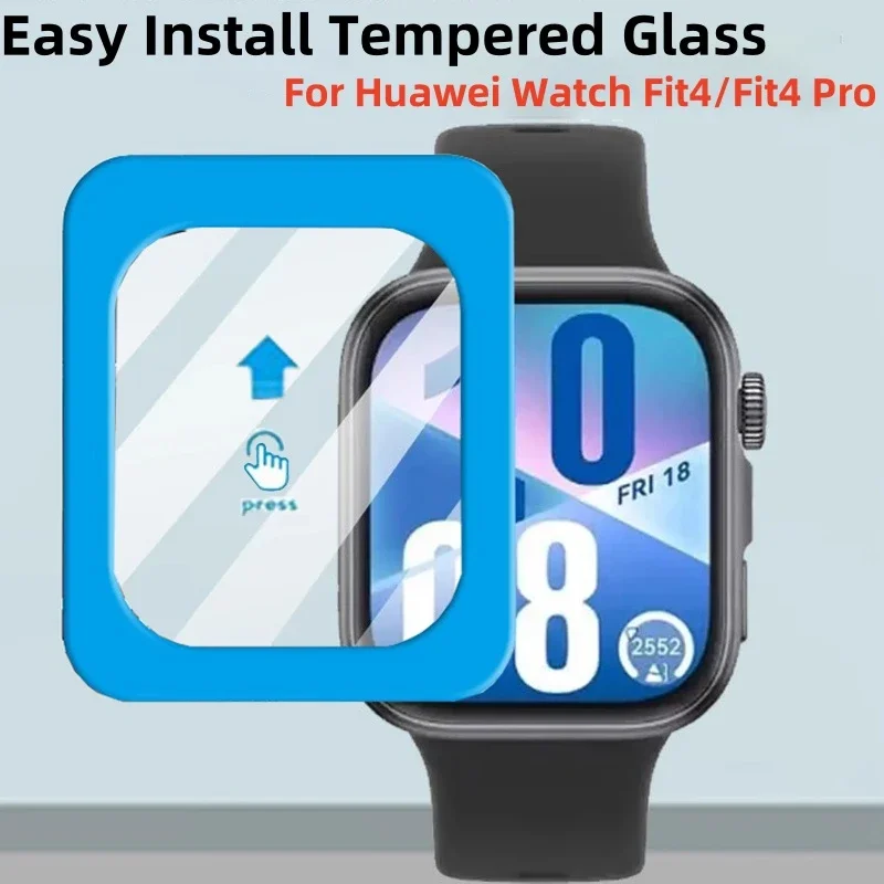Vidrio templado Premium para Huawei Watch Fit 4 Pro Protector de pantalla de fácil instalación para Huawei Watch Fit4 Pro Fit4 vidrio Protector