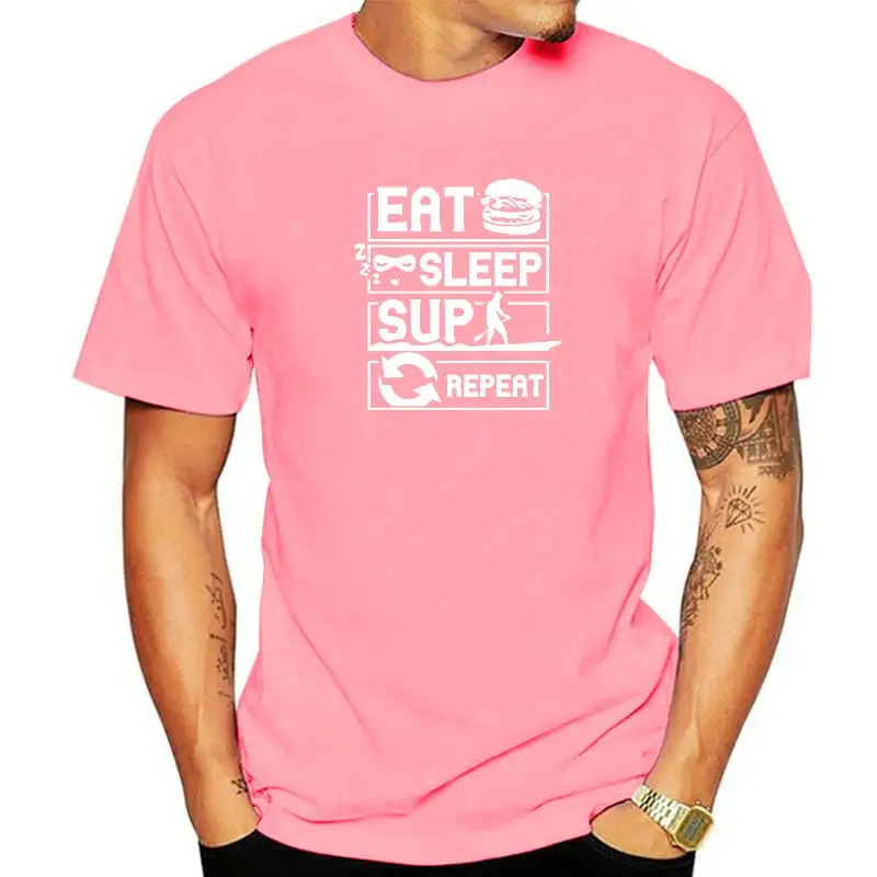 Stand Up Paddling SUP T-Shirt Fashion Funny Birthday Cotton Short Sleeves T Shirts Causal O-neck Tops Tees Hip Hop Oversized