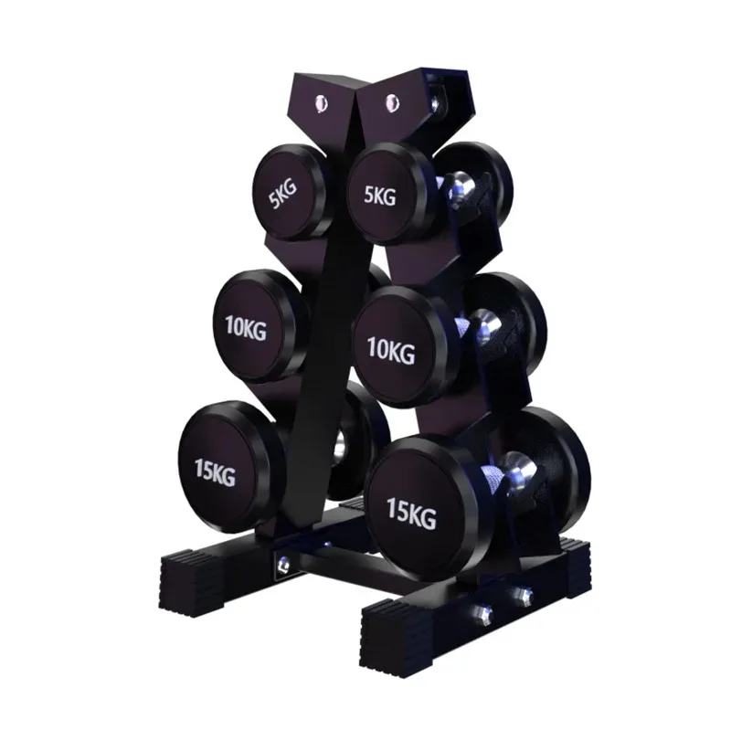 High Quality Neoprene Dumbbell 1kg 2kg 3kg Set with Metal Stand Free Weight Dumbbell Custom for Women