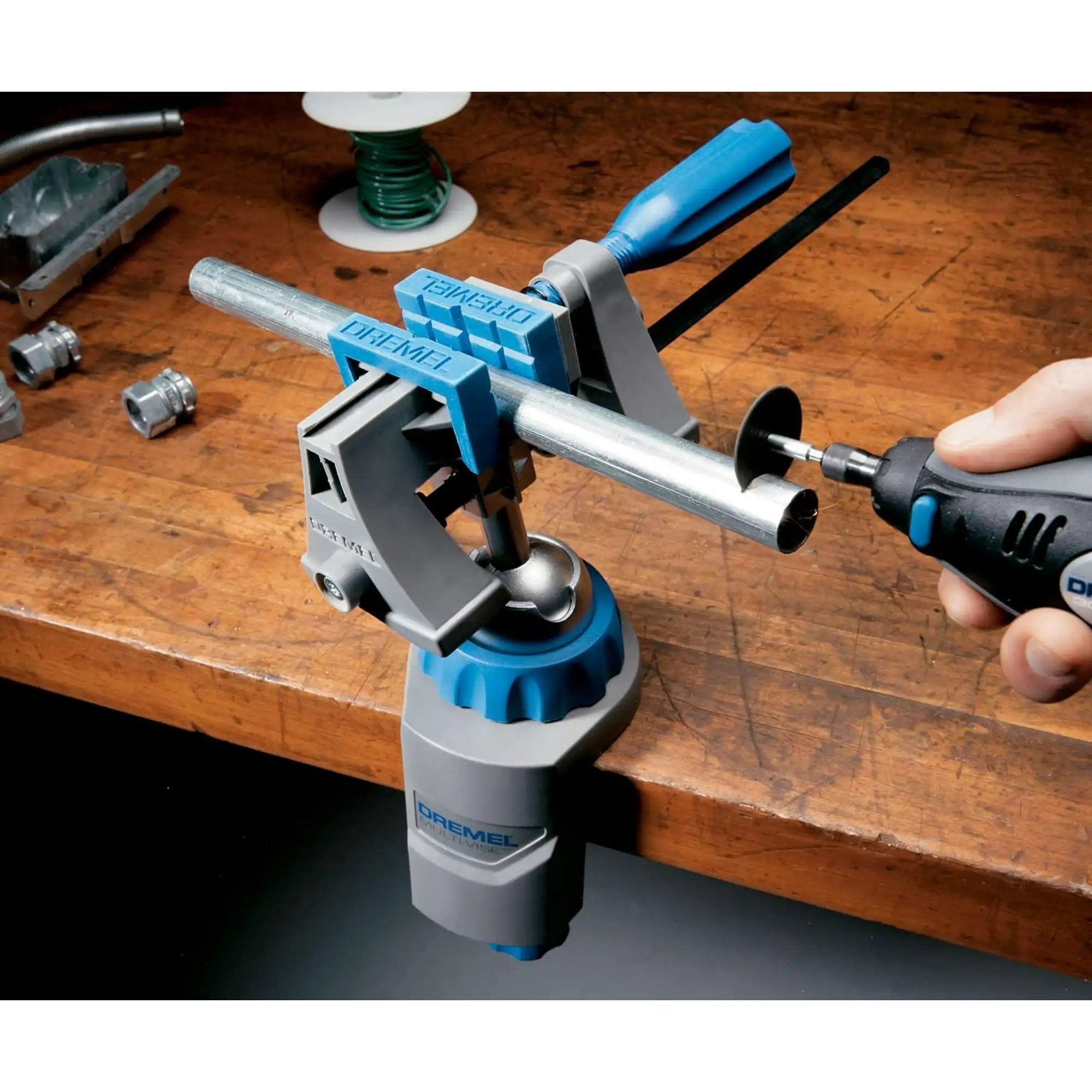 2500-01 Multi-Vise Attachment for Rotary Tools, 3-in-1 Tool Holder, Rotates 360& Tilts 50°