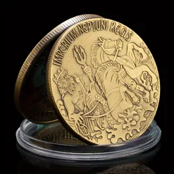 Poseidon, The Sea King Collectible Souvenir Gift  Trusty Shellback Challenge Coin Copper Plated Commemorative Coin