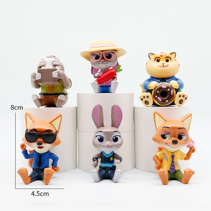 ฟิกเกอร์ซีรีส์ดิสนีย์ ซูโทเปีย 2 แบบสุ่ม นั่งได้ น่ารัก จูดิธ นิค แฟลช ฟินนิค ของตกแต่งโต๊ะทำงาน ของขวัญวันเกิดสำหรับเด็ก