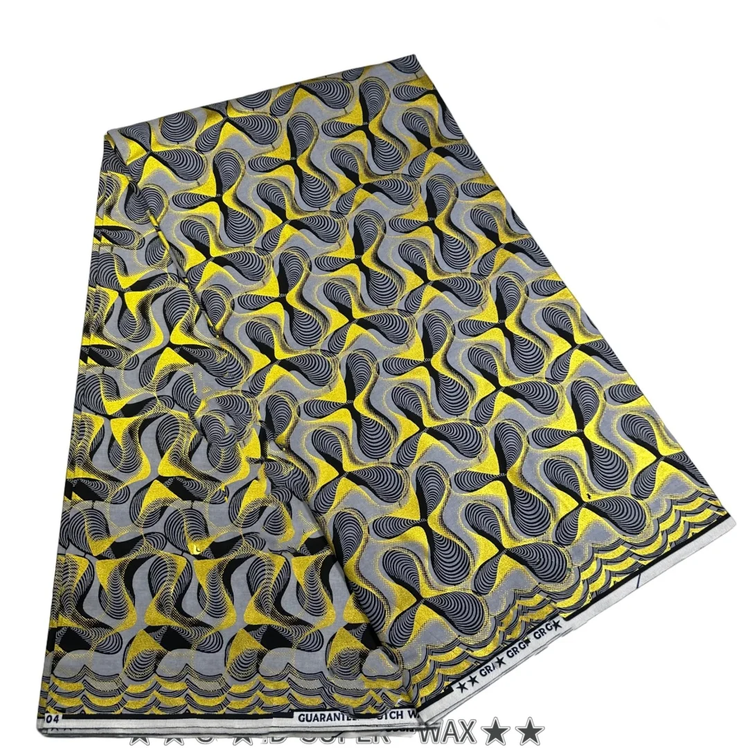 

2025 Nigerian Golden-Wax Print African Fabrics High Quality for Patchwork New Style Fabric for Clothing Home Decor B169