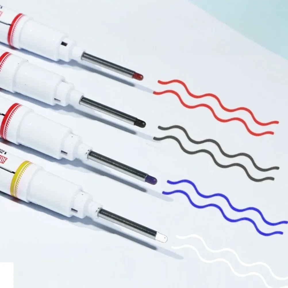 Long Needle Marker Pen Red Blue Waterproof Special Bathroom Garden Woodworking Glass Metal DIY Deep