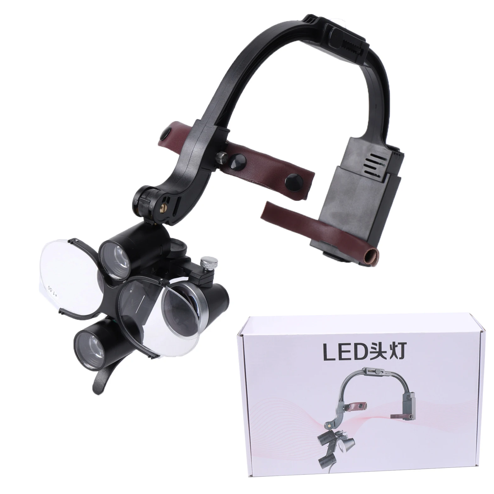 Surgical Headlight 3.5X 2.5X Surgical Loupes Dental Headlamp 5W LED Light Li Battery Head WareLamp Dentistry