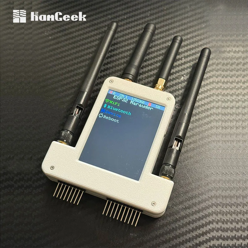 وحدة HamGeek Flipper-Zero الخارجية 433 ميجا هرتز ESP32S2-GPS مع شاشة 2.8 بوصة لتحليل الإشارة/البيانات