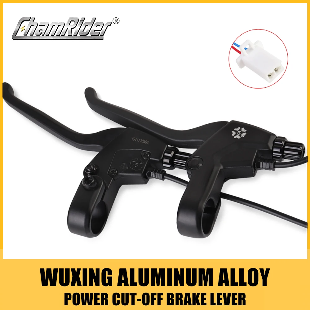 WUXING-Aluminum Alloy Power Cut-off Brake Lever for BAFANG Mid Motor Kit, Waterproof Connector, 3 Pins