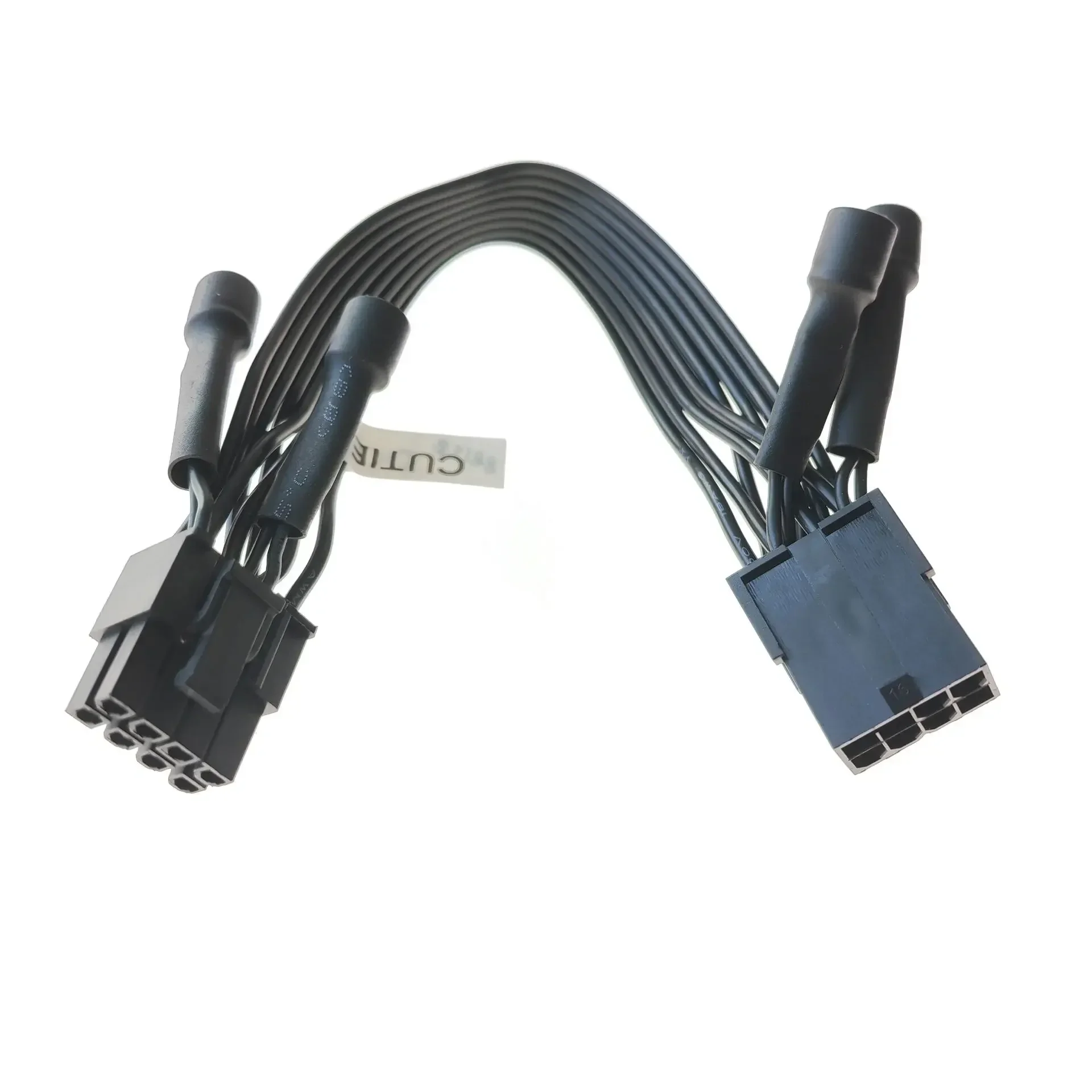 Computer PCI-E GPU 8pin 6+2 6pin Power Extention Cable with 4 Capacitor Filter Reduce Graphics Card Squeal 20CM