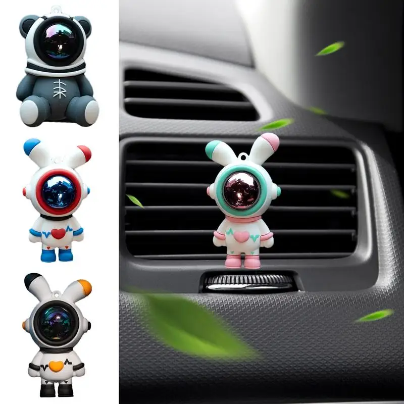 Car Air Vent Clip Astronaut Perfume Diffuser Clip For Air Vents Reusable Car Perfume Clip Diffuser For Cars Trucks SUVs