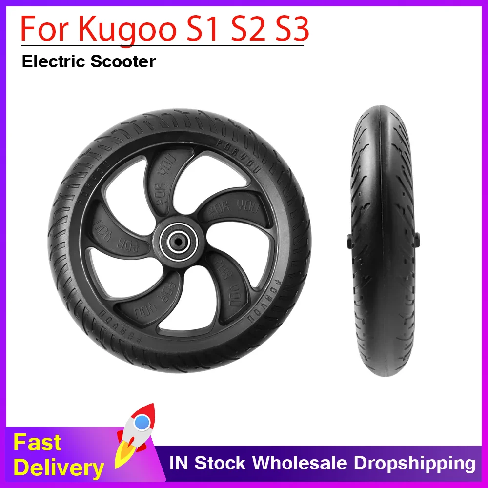 

200x200x50mm Wear-resistant Soild Rear Tire Wheel Hub for Kugoo S1 S2 S3 Electric Scooter Rear Wheel Replacement Tires with Hubs
