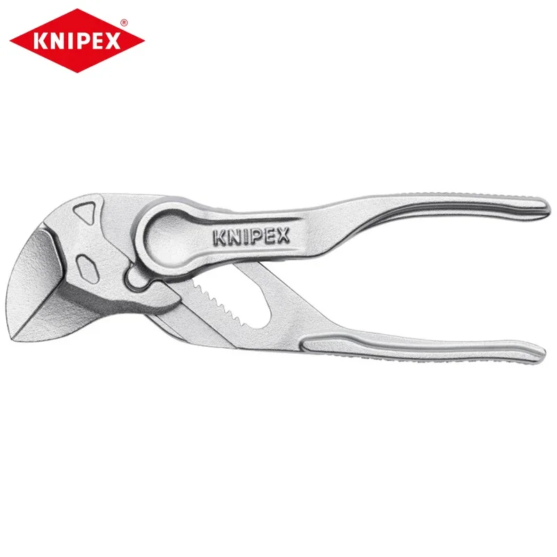 KNIPEX 86 04 100 Pliers Wrench XS 4'' Alloy Steel Chrome Plated  Mini Plier