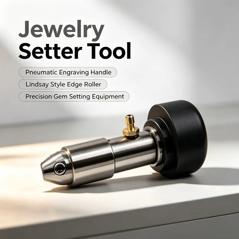 Miniature Jewelry Setter, Pneumatic Engraving Tool Handle, Edge Rolling Machine for Precision Gem and Jewelry Making