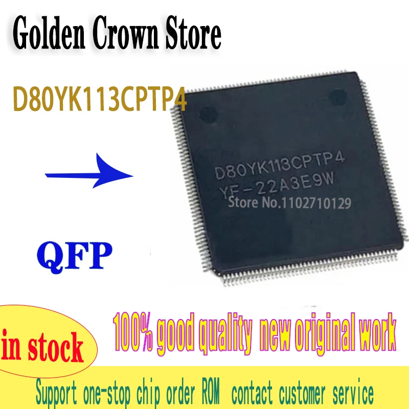 1pcs/lot D80YK113CPTP4  D80YK113 QFP144 work New original In Stock