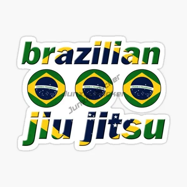 JIU JITSU BJJ Brazilian Grappling Martial Vinyl Waterproof Self-adhesive Car Sticker Laptop Wall Window Bumper Decal