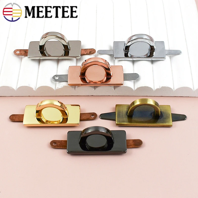 

5/10Pcs Meetee Metal Arch Bridge Buckles Bag Side Clip Buckle Handbag Strap Connect Hook D Ring Clasp Leather Craft Accessories