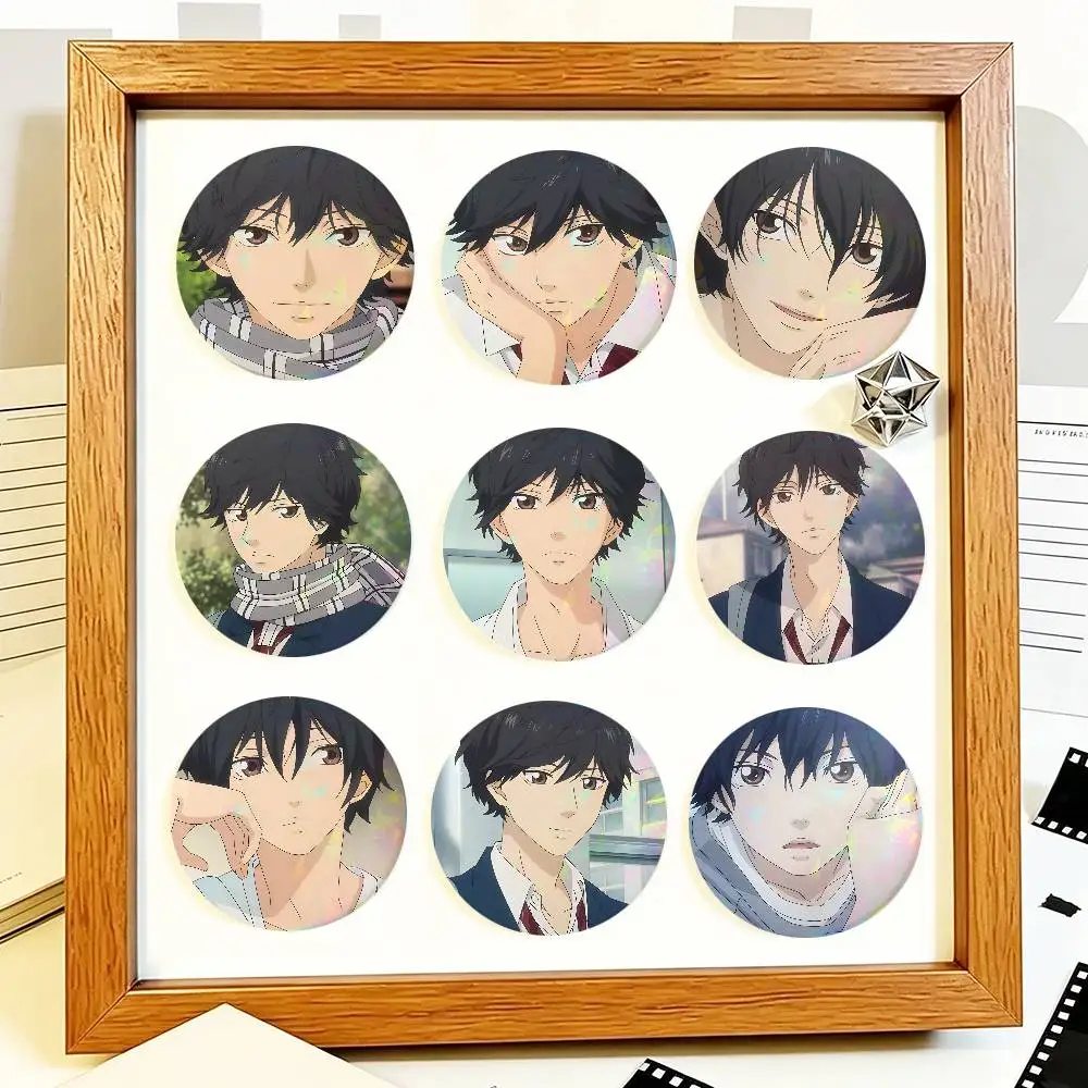 Ao Haru Ride Anime Mabuchi Kou Round Badge Lapel Pin Backpack Clothing Jewelry Accessories Gift Brooch