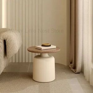 Minimalist wooden coffee table, side table, writing service, luxury center, aesthetic designer, room furniture 10 Main Sales Side Table - №6