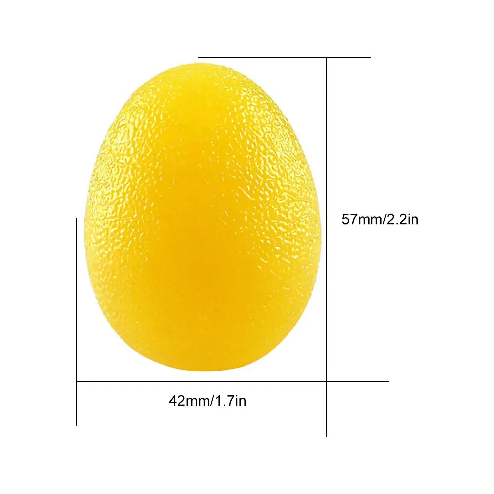 Silikonowy uchwyt do rąk Ball Egg Mężczyźni Kobiety Siłownia Fitness Palec Ciężki przyrząd do ćwiczeń Siła Odzyskiwanie mięśni Chwytak Trener 1PC