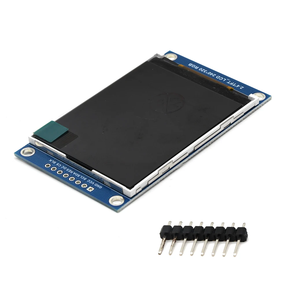 2.4-inch TFT LCD Color Screen SPI Serial Port Module ILI9341 3.3V Driver Resolution Adapter 240X320 LCD Display