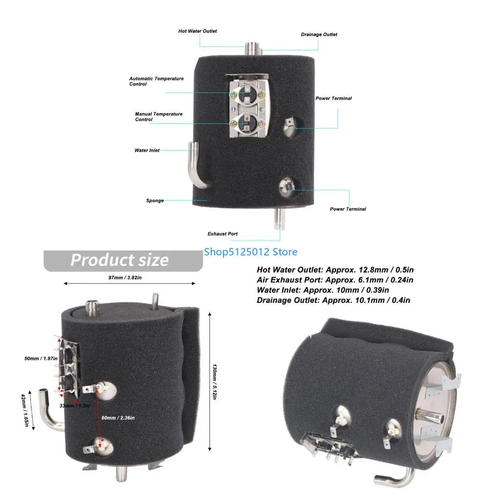 G8TC Heating Replacement Part with Visible Port Layout Detail
