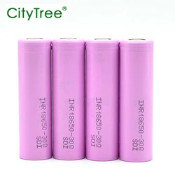 CityTree Battery 18650 INR18650 30Q 3.7V 3000mAh Li-ion 18650 Rechargeable Batteries for Flashlight Laser Pointer Power Tools