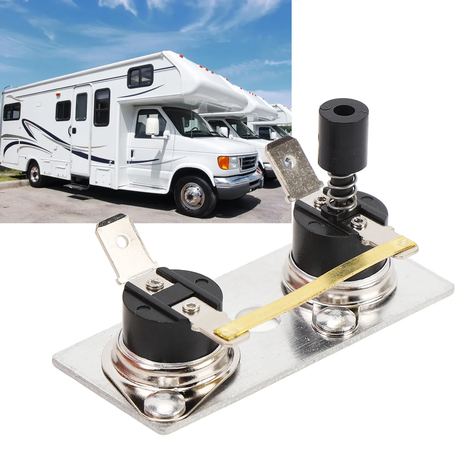 

Концевой выключатель термостата водонагревателя 232282 DC 12 В, металлическая функция сброса повышенной безопасности для водонагревателя серии SW