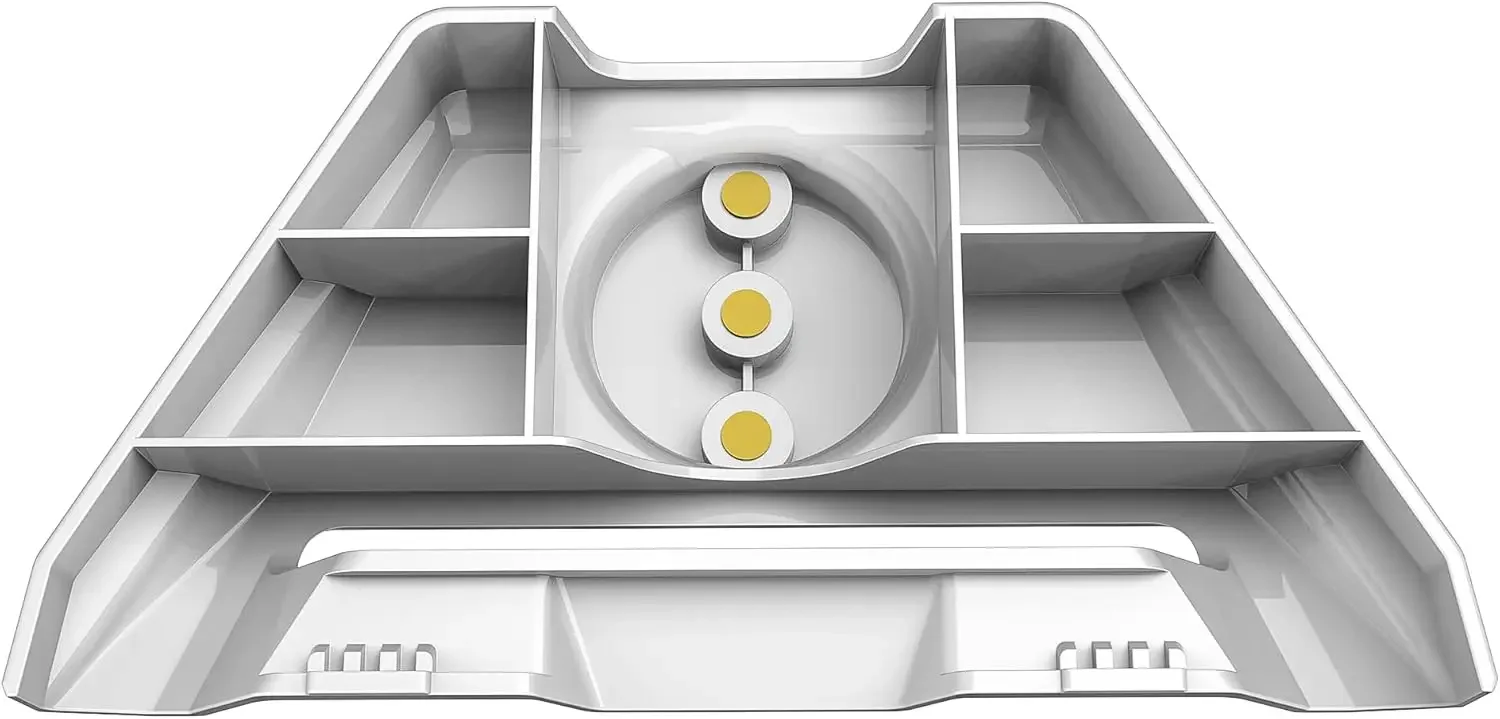 متوافق مع محول تركيب ثلاثي القوائم صغير من Starlink - 1/4 بوصة ~ 20 من سبائك الألومنيوم الملولبة للاستخدام المحمول في العربات والمركبات الترفيهية (أبيض)