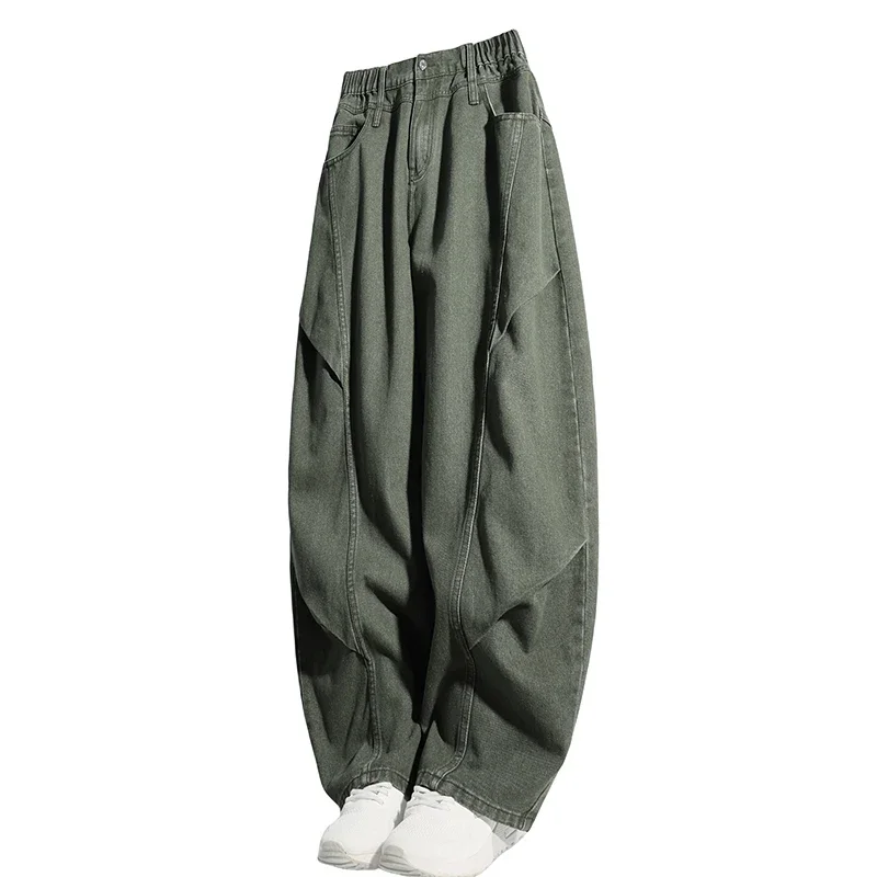 

Four Seasons Mountaineering Hiking Comfortable Loose Breathable Trendy Versatile Jeans Fashionable Loose Curved Knife Pants