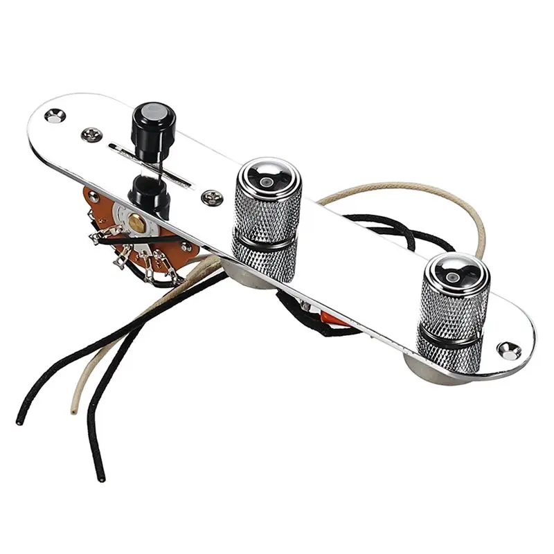 ABYM Controle Plaat Geladen Met 3-Way Blade Switch Kabelboom Pre-Wired 250K Potentiometer Voor TL elektrische Gitaar