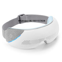 New Design Wholesale Smart Bluetooth Eye Massage Music & Air Pressure Display Heat 3D Sleep Mask Hot Compression Eye Massager