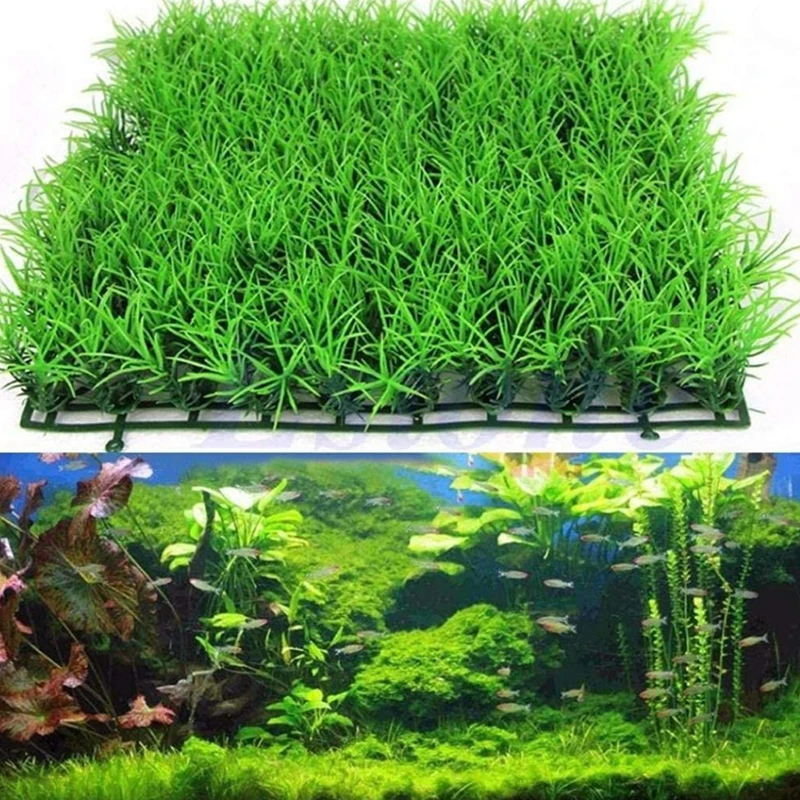 Simulation Aquatic Grass Aquarium Decoration Fish Tank Aquascape Supplies Encrypted Turf Lawn Fake Grass