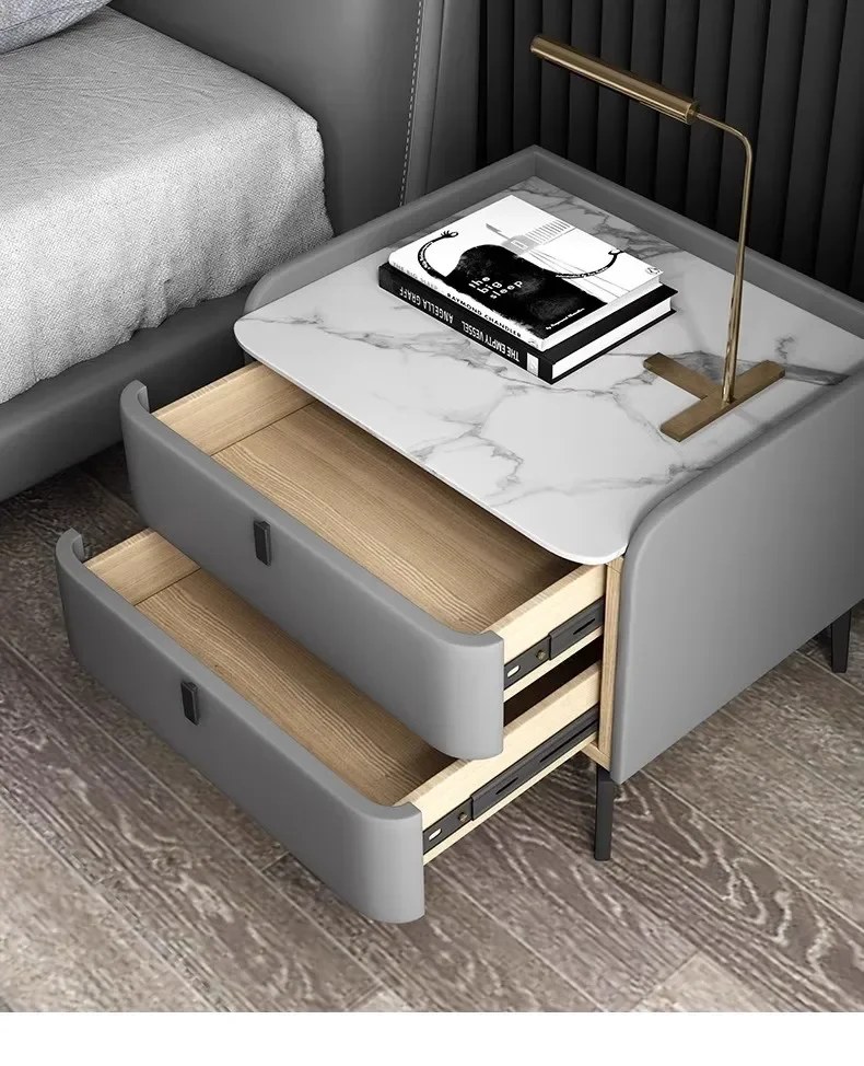 

-Wooden Bedside Table Set of 2 for Bedroom Use