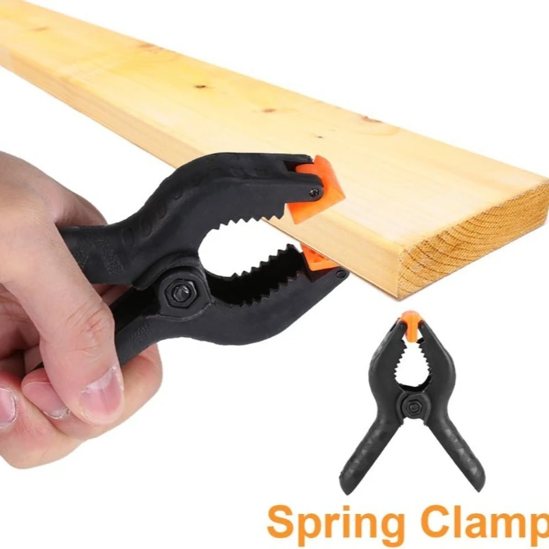 2/3/4/6/9inch Plastic Woodworking Clamps Adjustable Wood Spring Clip DIY Craft Photography Background Photo Hanging Clips