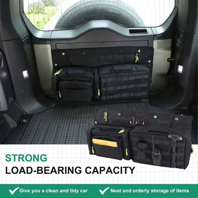 لاند روفر ديفندر/L663 90 110 130 2020 2021 2023 الباب الخلفي حقيبة للحمل سيارة الخلفي الباب الخلفي حقيبة للحمل حقيبة التخزين قماش القنب 6 قطعة #3