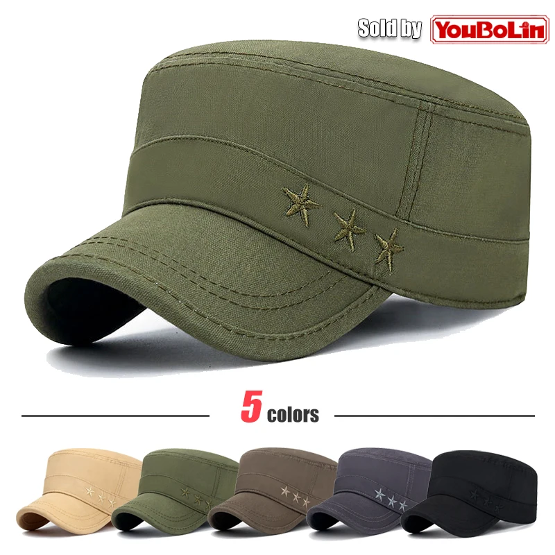 مظلة شمسية كاجوال مطرزة من القطن الكوري الجديد للفصول الأربعة للحماية من أشعة الشمس في الهواء الطلق قبعة مسطحة للربيع والخريف