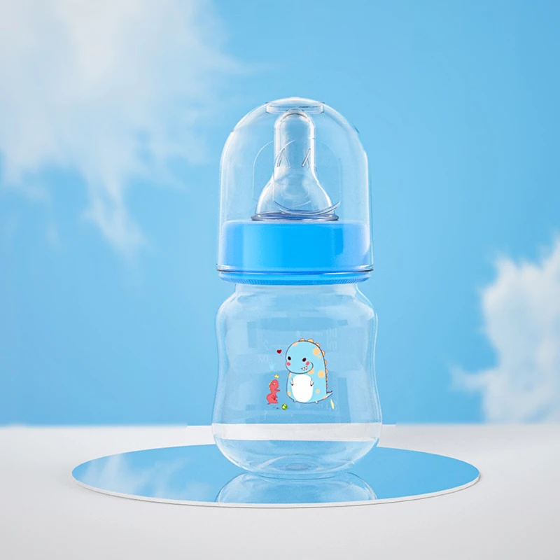 60ML Baby Newborn Mini Portable Feeding Nursing Bottle BPA Free Safe Infant Nursing Nipple Care Feeder Fruit Juice Milk Bottles