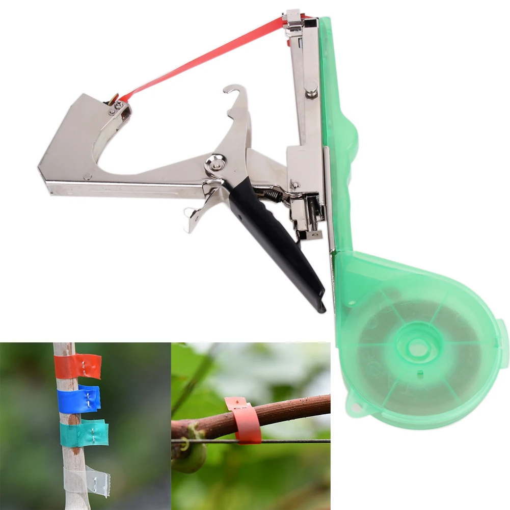 Hand Tying Binding Machine, Minced Vegetable Tape Tool, Tapener Tape, Garden Tools, Garter Plants, Branch, 1 Box, 10 Pcs