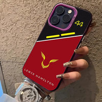 Lewis Hamilton Ferrari Formula 1 Team Phone Case IMD Color Silver Shell For IPhone 16 15 14 13 12 11 Pro Max Plus