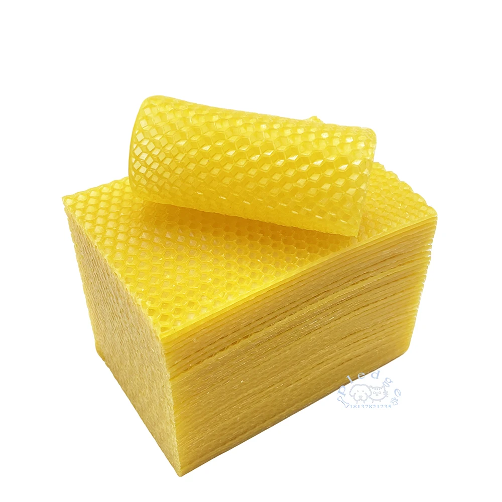 10 uds/20 piezas Uds. Apicultura Natural colmena panal base peine hoja reina cría 13cmX9cm tamaño suministros de herramientas para abejas