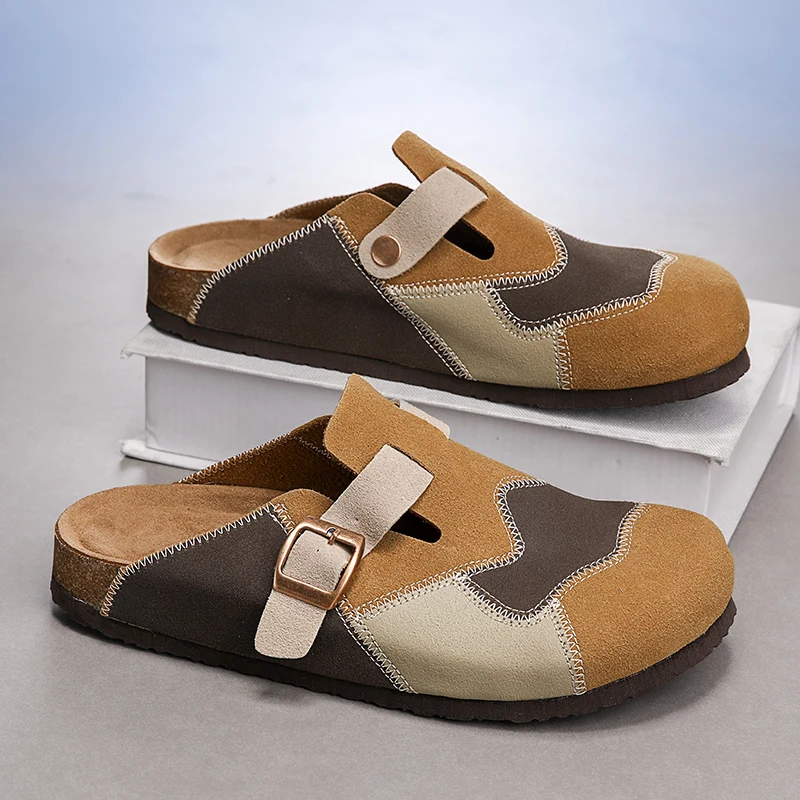 

Stable Standing Men Summer Slippers Flat Anti Slip Reinforced Bottom Student Daily Commute Outdoor Footwear