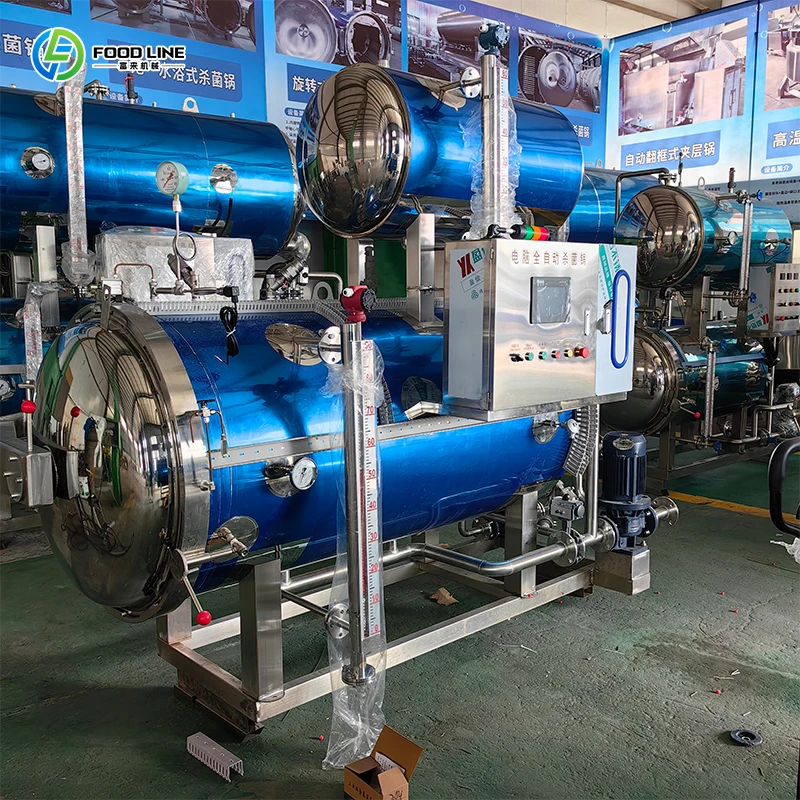 Stainless Steel Vertical Autoclave Machine 50 Litres Canned Food Retort Sterilizer with Temperature and Pressure Control