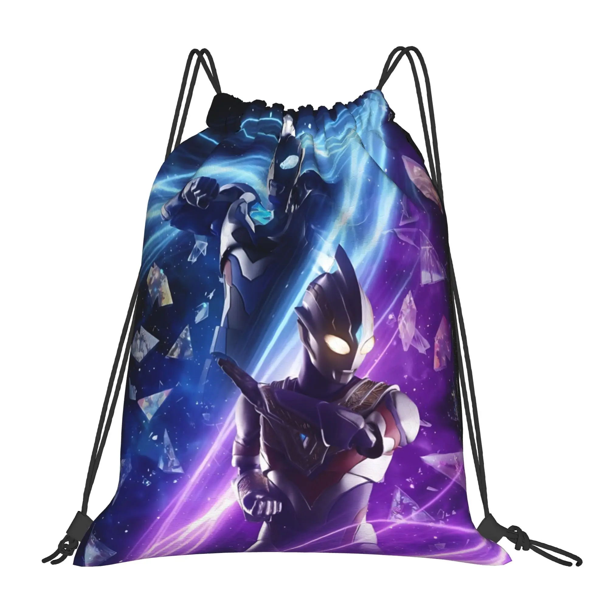 bag Pouch Ultraman  Drawstring Bags Sports Pouch Print Backpack Boy Girls School Shoe Bag