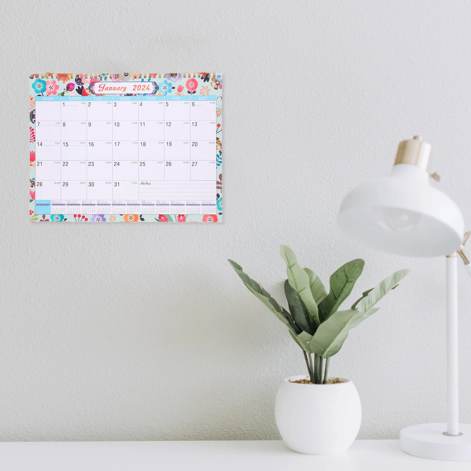 

Английский настенный календарь на 2024-2025 годы, ежемесячный подвесной календарь, легкий, прочный, обратный отсчет для офисных встреч, ежедневное использование