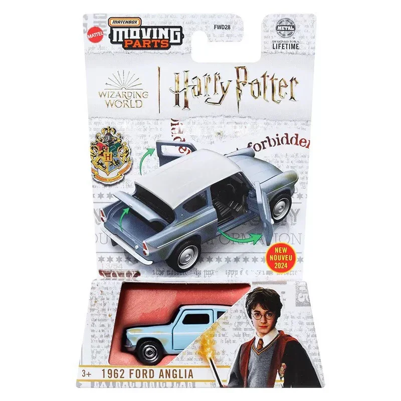 Original Mattel Matchbox Moving Parts Toys for Boys 1/64 Diecast Harry Potter Ford Anglia Jaguar Range Rover Chevy Nissan Ariya