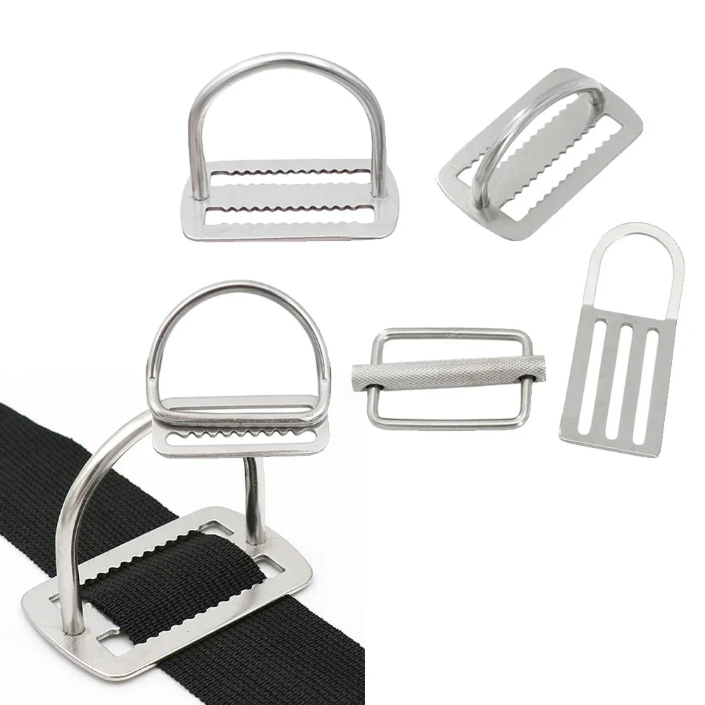 

1pc Scuba Diving Weight Belts Slide Stopper Keeper BCD Belts Retainer Stopper 50mm Stainless Steel Buckle Weight Belts Parts