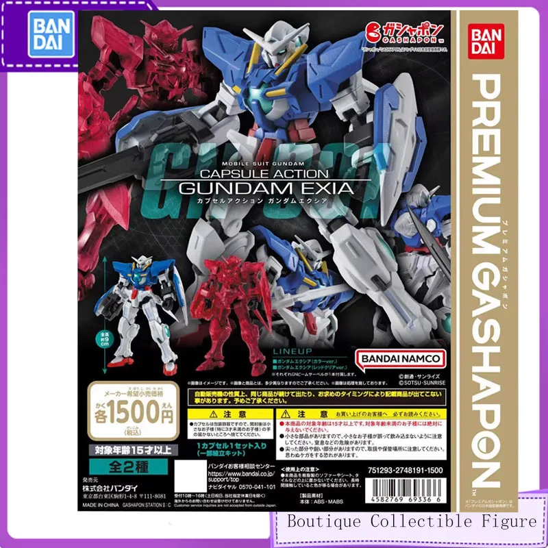 

Bandai Gashapon Gundam Exia uzyskン assor” bihクシア Anime Toys For Kids Фигурка Подарки Коллекционная модель Украшения Настольные украшения