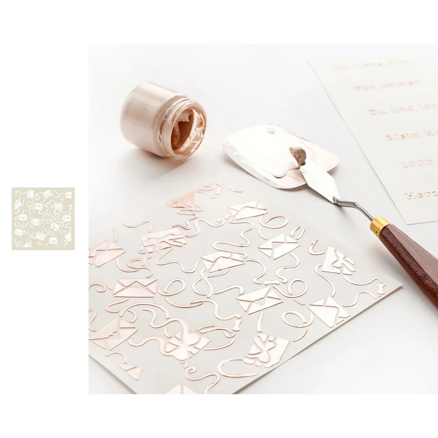 Vielseitige Hochzeits-Schablonen: Romantische Blumen-, Herz-, Ring-, Umschlag-, Schlüssel- und Fächer-Muster-Stanzformen für Kartenherstellung, Scrapbooking und DIY-Basteln